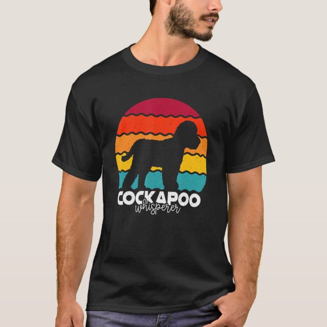 Cockapoo-Flüsterer Retro Vintage T-Shirt (Vorderseite)