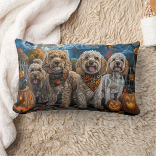 Cockapoo Halloween Gruselig Lendenkissen