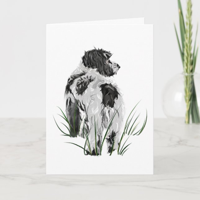 Cockapoo Hund, Dankeskarten, Aquarell Kunst Karte (Vorderseite)