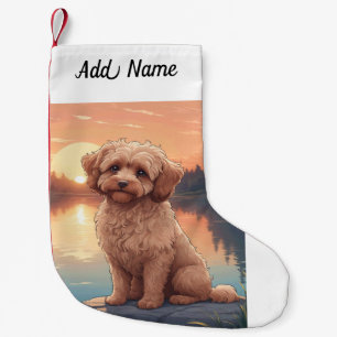 Cockapoo Hund Kleiner Weihnachtsstrumpf