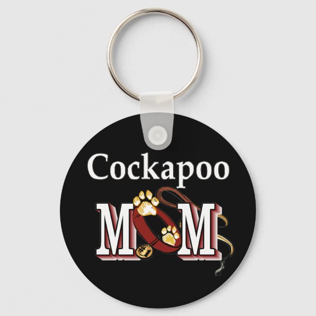 Cockapoo Hund Mama Geschenke Schlüsselanhänger (Vorderseite)