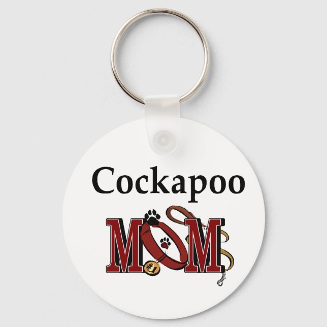 Cockapoo Hund Mama Geschenke Schlüsselanhänger (Vorderseite)