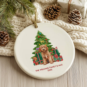 Cockapoo Hund Personalisiert Weihnachten Keramik Ornament