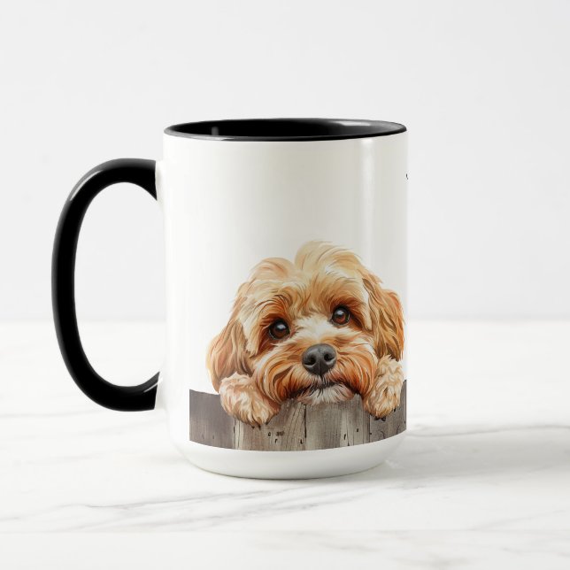 Cockapoo Hund Tasse (Links)