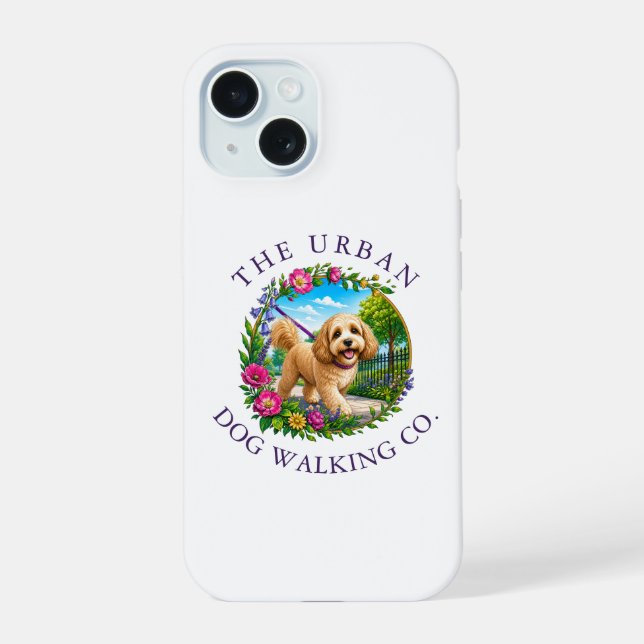 Cockapoo-Hundeausführer-individualisierte-iPhone-H iPhone 15 Hülle (Rückseite)