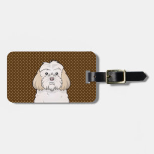 Cockapoo HundeCartoon-Tatzen Gepäckanhänger