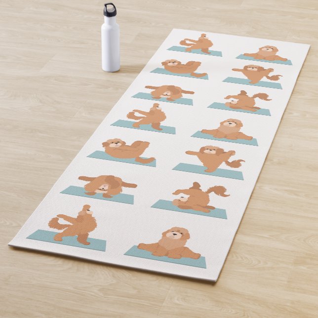 Cockapoo-Hundyoga Yogamatte (Beispiel)