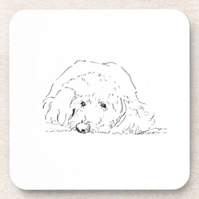 Cockapoo-Kaffeetassen, Geschenkideen für Hundebesi Getränkeuntersetzer (Vorderseite)