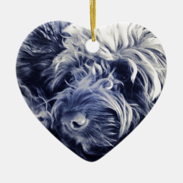 Cockapoo Keramik Ornament (Vorne)