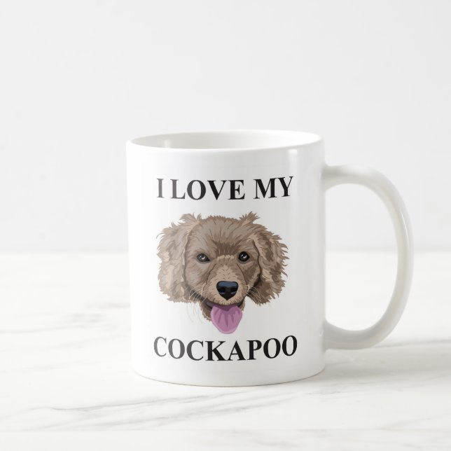 Cockapoo Liebe Kaffeetasse (Rechts)