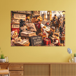 Cockapoo London Wandkunst – Vintage Kunst Leinwanddruck