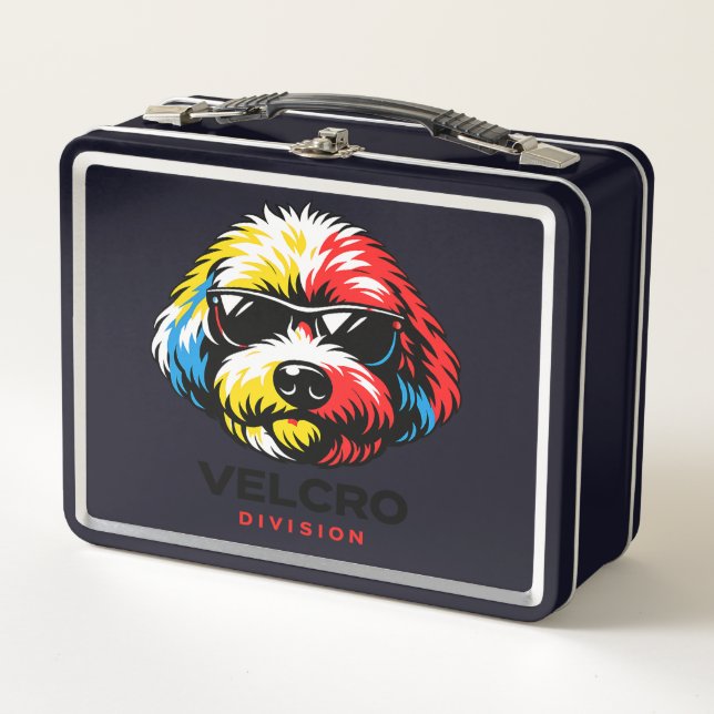 Cockapoo Lunchbox Colourful Dog Gift (Vorderseite)