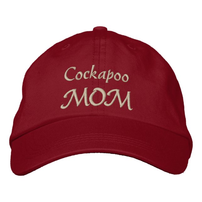 Cockapoo Mama Geschenke Bestickte Kappe (Vorderseite)