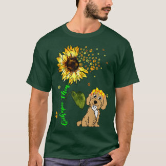Cockapoo Mama Niedlich Sonnenblume Dog Paws Eigent T-Shirt