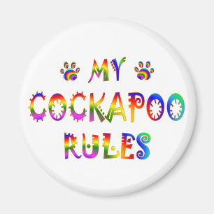 Cockapoo ordnet Spaß an Magnet