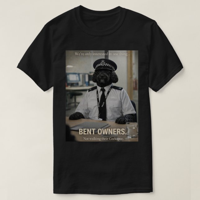 Cockapoo Police Shirt | Funny Dog Walking Gift (Design vorne)