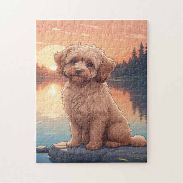 Cockapoo Pudel Hund (Vertikal)