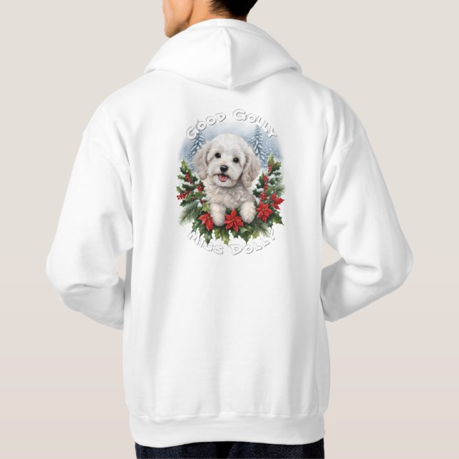Cockapoo Puppy Christmas Hoodie (Rückseite)