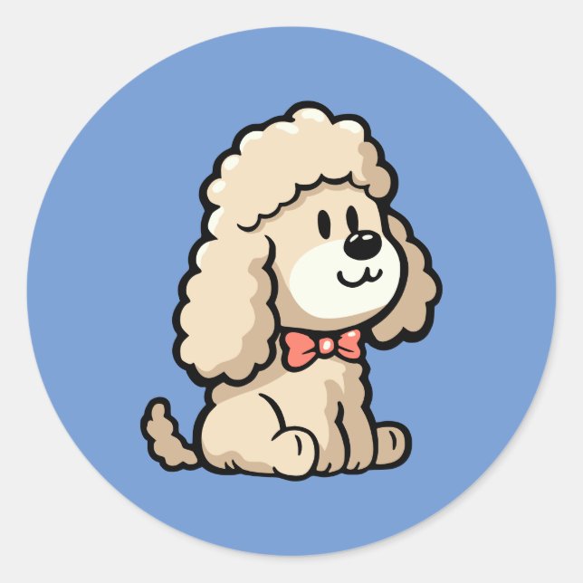 Cockapoo Runder Aufkleber (Vorderseite)