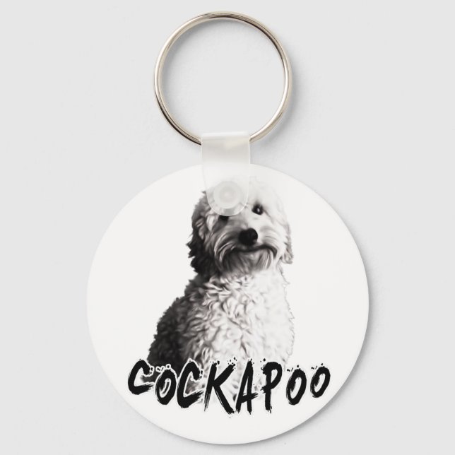 Cockapoo Schlüsselanhänger (Vorderseite)