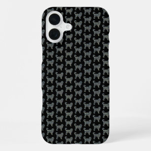 Cockapoo Silhouette Gelb & Schwarz iPhone 16 Plus Hülle