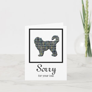 Cockapoo Silhouette Haustier Sympathekarte Karte