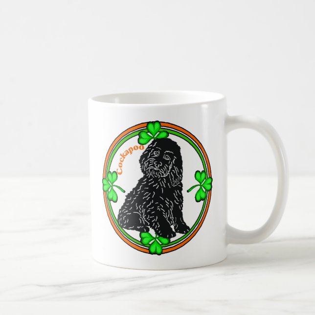 Cockapoo St Patrick's Day Kaffeetasse (Rechts)