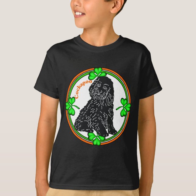 Cockapoo St Patrick's Day T-Shirt (Vorderseite)