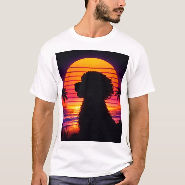 Cockapoo T-Shirt - Retro Cockapoo Hunde Liebhaber  (Vorderseite)