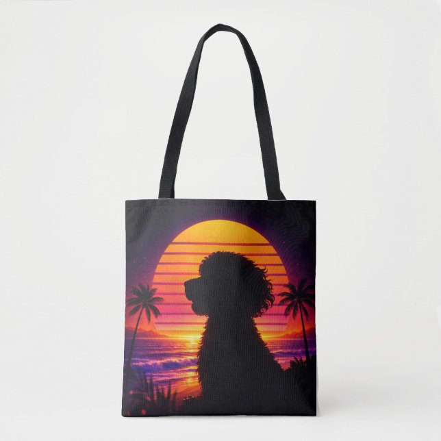 Cockapoo-Tasche - Retro Cockapoo-Hundefan-Geschenk Tasche (Vorderseite)
