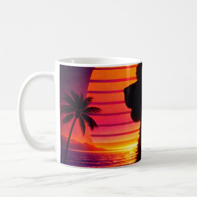 Cockapoo-Tasse - Retro Cockapoo-Hunde Liebhaber-Ge Kaffeetasse (Links)