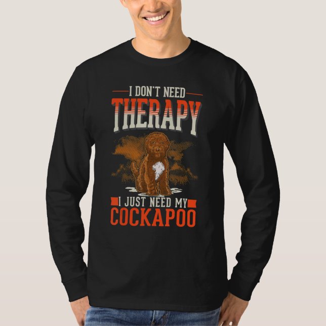 Cockapoo-Therapie T-Shirt (Vorderseite)