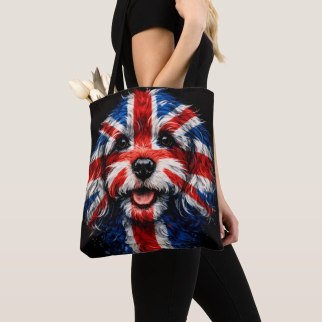 Cockapoo Union Jack British Dog Gift Tasche (Von Nahem)