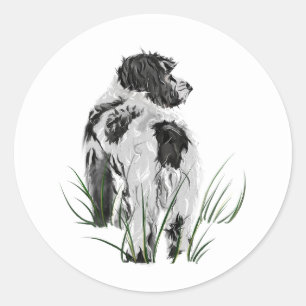 Cockapoo-Wandkunstposter, Hunde-Homedekoration Runder Aufkleber