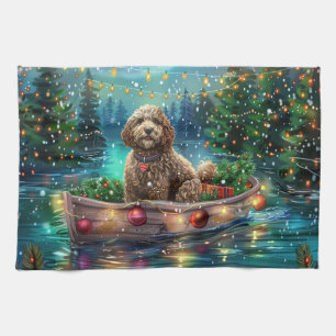 Cockapoo Weihnachtliche Reise Geschirrtuch