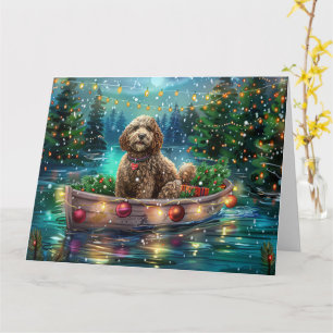 Cockapoo Weihnachtliche Reise Karte