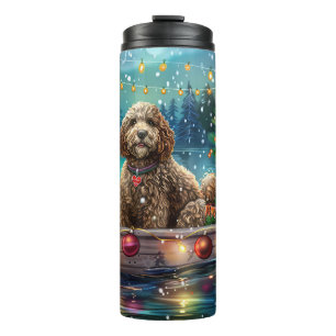 Cockapoo Weihnachtsfest Reise Thermosbecher