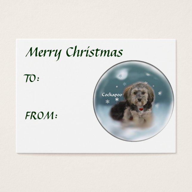 Cockapoo Weihnachtsgeschenke (Vorderseite)