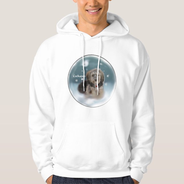 Cockapoo Weihnachtsgeschenke Hoodie (Vorderseite)