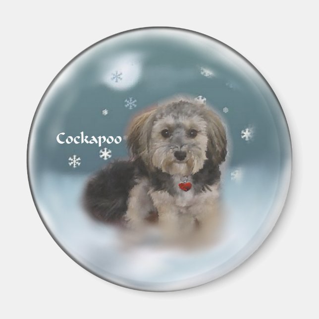 Cockapoo Weihnachtsgeschenke Magnet (Vorne)