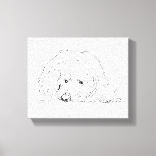 Cockapoo-Welpenposter, Geschenkideen für Hundelieb Leinwanddruck