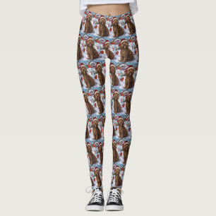 Cockapoo Winter Wunderland Weihnachtsfreuden Leggings
