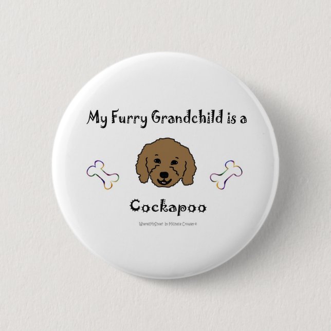 CockapooBrown Button (Vorderseite)
