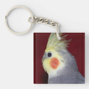 Cockatiel 2 versah Papageien-Schlüsselkette mit Schlüsselanhänger