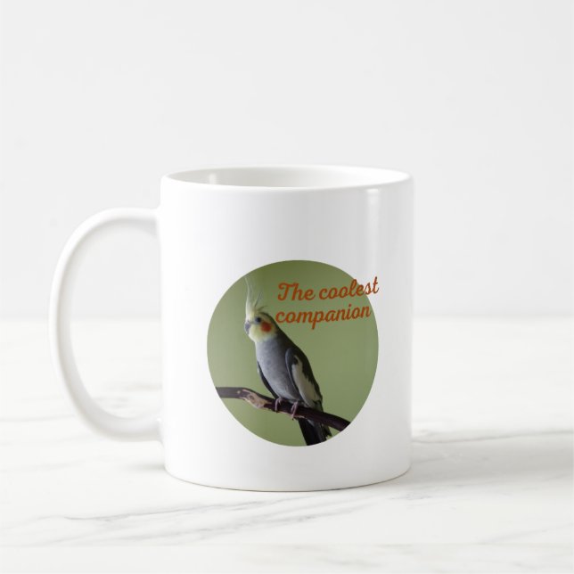 Cockatiel bird mug (Gauche)