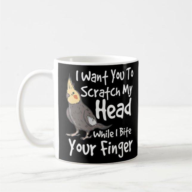 Cockatiel Bird Parrot Cockatiel Kaffeetasse (Links)