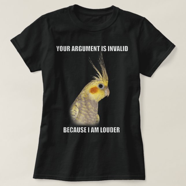 COCKATIEL Birds Funny Cockatiels Design T-Shirt (Design vorne)