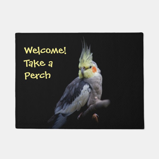 Cockatiel Door Mat Fußmatte (Vorderseite)