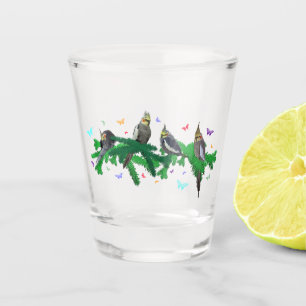 Cockatiel Frenzy Shot Glass Schnapsglas