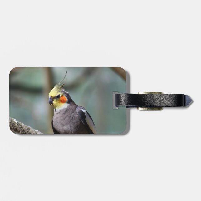 Cockatiel Gepäckanhänger (Rückseite horizontal)